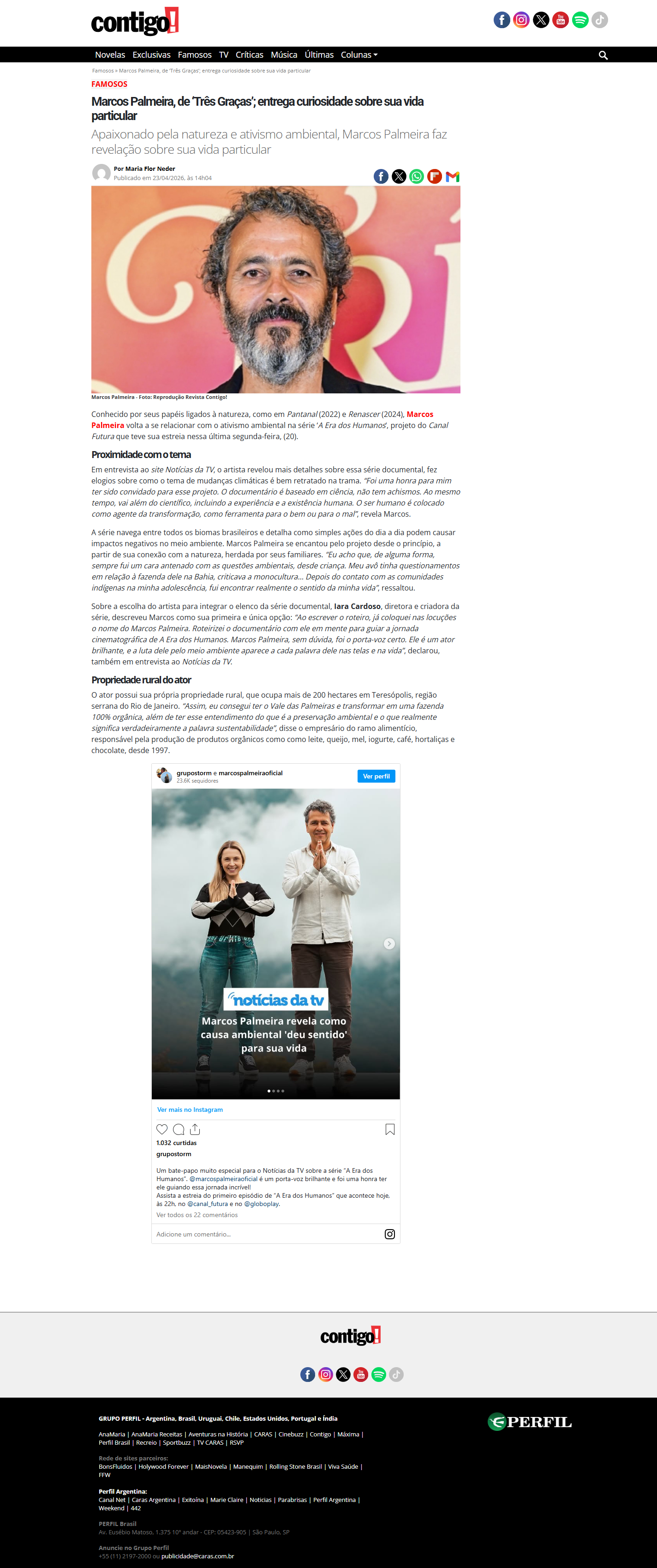 Marcos Palmera na Contigo